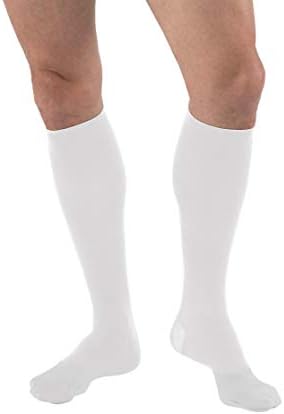 JOBST Compression Hose with Closed Toe, Knee High, Medium, 15-20 mmHG, White