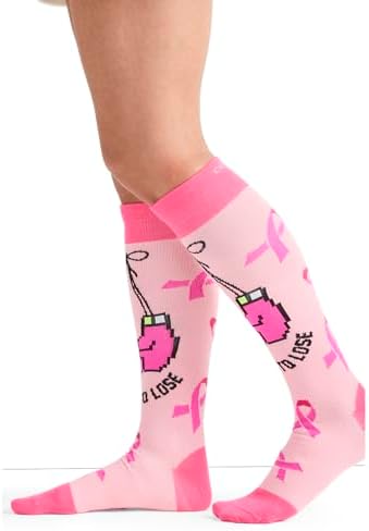 Cherokee Women's 10-15mmHg Compression Socks – Fun Print Knee Highs with Light Support, Soft Feel - PRINTSUPPORT