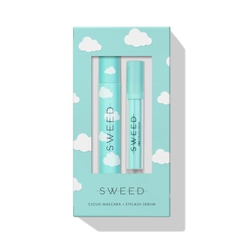 SWEED - Cloud Gift Set (Cloud Mascara; Black 12 mL + Eyelash Serum 3 mL) | Vegan, Cruelty-Free, Clean Beauty
