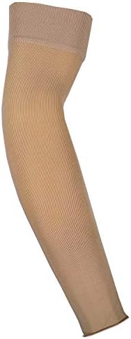 Truform Lymphedema Compression Arm Sleeve, 20-30 mmHg Post Mastectomy Support, Beige, Large