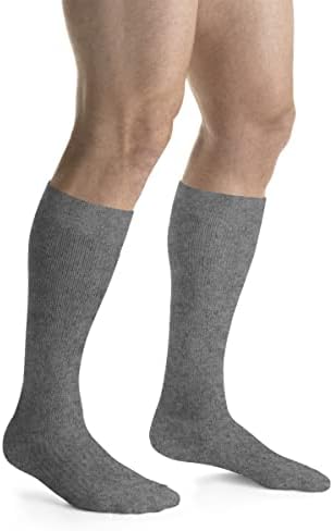 JOBST ActiveWear 20-30mmHg Compression Socks Knee High, Closed Toe, Steel Grey, Small
