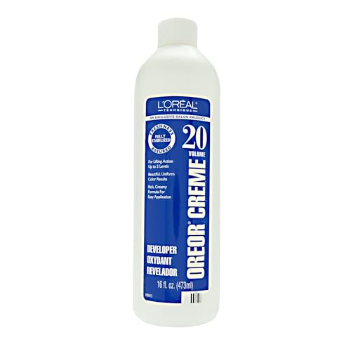 L'OREAL TECHNIQUE Oreor 20 Volume Developer - Hair Color Developer, Creamy Formula For Uniform Results, Combine With Color of Your Choice, 16 Fl Oz