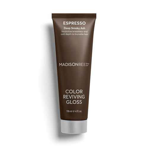 Madison Reed Color Reviving Gloss, Espresso - Brown, Semi-Permanent Hair Dye, Enhances Hair Color & Corrects Tone, Adds Brilliant Shine, Keratin & Argan Oil, 4 Fl Oz (118 mL)