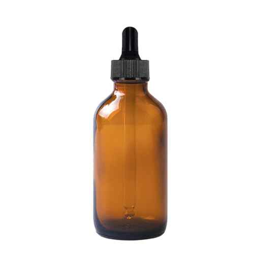 48 Pack 4oz Amber Glass Dropper Bottles, Eye Dropper Bottles with Glass Droppers for Essential Oils, Perfumes(120ml, Amber)