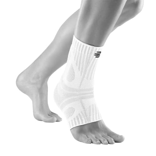 Bauerfeind Sports Achilles Support - Relieves the achilles tendon while running, jumping, and moving - All White, Small