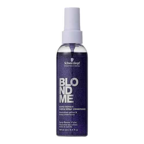 BlondMe Bond Repair Purple Spray Conditioner for Blonde Hair | Neutralize Yellow & Brassy Tones | Strengthen, Repair, & Prevent Breakage | For Moisturized, Healthy-Looking Cool-Toned Blondes