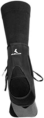 Mueller Sports Medicine AFT3 Ankle Brace, Ankle Pain Relief Support for Men and Women, Ideal for Sprains, Strains, Arthritis, Black