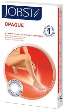 JOBST Opaque SoftFit 15-20 mmHg Closed Toe Knee High Compression Stocking, Midnighty Navy, Large