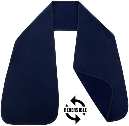 6 Pcs Adult Bibs Scarf for Eating Dignity Dining Protectors Scarf Bibs for Elderly Senior Citizens Washable(Blue)