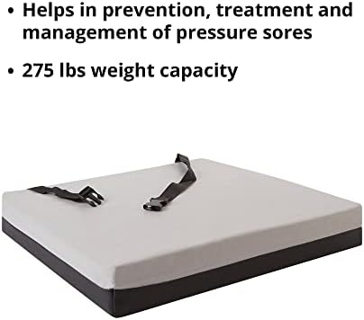 McKesson Seat Cushion for Wheelchairs and Office Chair, Foam / Gel, 20 in x 18 in x 3 in, 4 Count