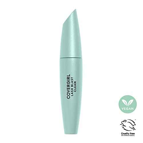 CoverGirl Lash Blast Clean Volume Mascara, Vegan Formula, Volumizing, Smudge-Proof, Very Black, 1 Count