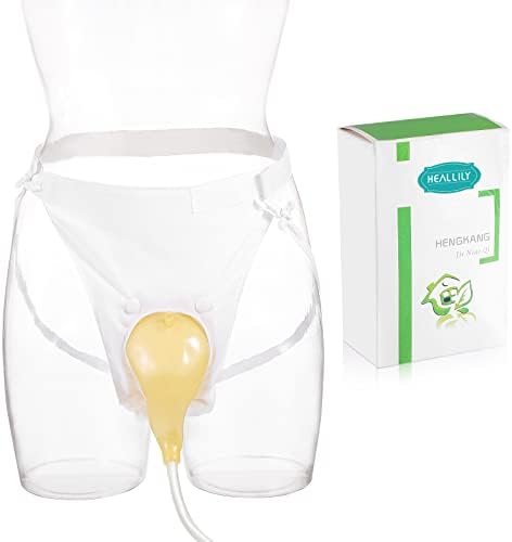 HEALLILY Female Urine Bag Urinal Collector Anti Allergic Medical Liquid Urine Bag Wearable Urinal System for Women Ladies