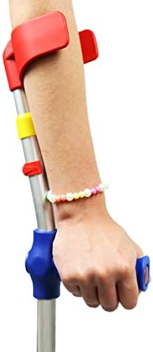 PEPE Mobility - Forearm Crutches for Kids (x2 Units), Colored, Adjustable, Pediatric Girls and Boys - Made in Europe