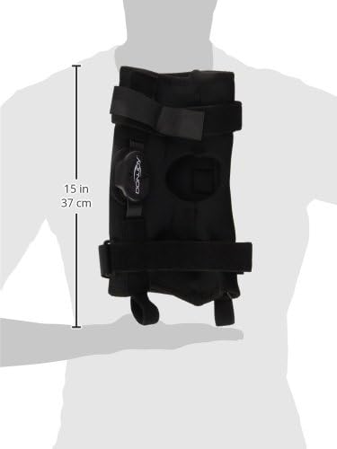 DonJoy Deluxe Hinged Knee Brace, Drytex Sleeve, Open Popliteal, Large