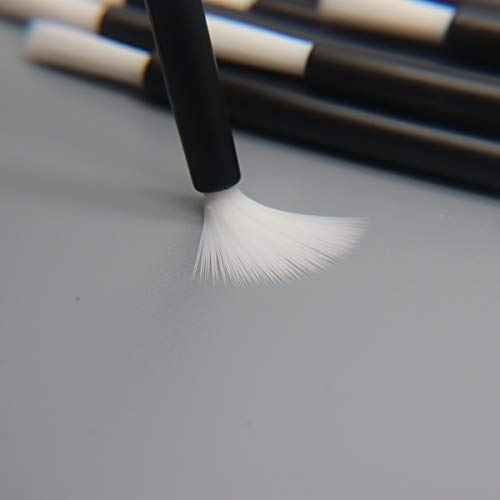 100 Pcs Disposable Makeup Lip Brushes PYO Cookie Paint Brushes Nail Polish Brushes Cosmetic Lip Brush Wands mini paint brushes for cookies (Black)
