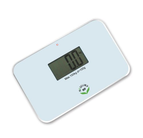 NewlineNY Auto Step On Super Mini Travel Bathroom Scale, 5.25" x 8.5" SBB0638SM: White
