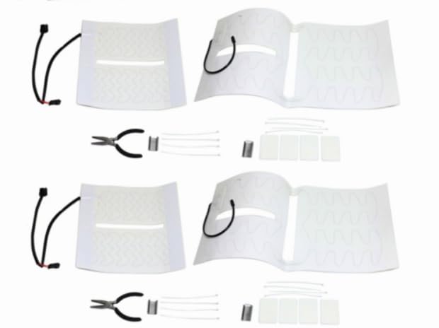 Zieichy Set of 4 Seat Heat Pad Compatible with 2003-07 Chevy GMC Pickup Truck SUV,15193975,641106,641105,88940288,88940289