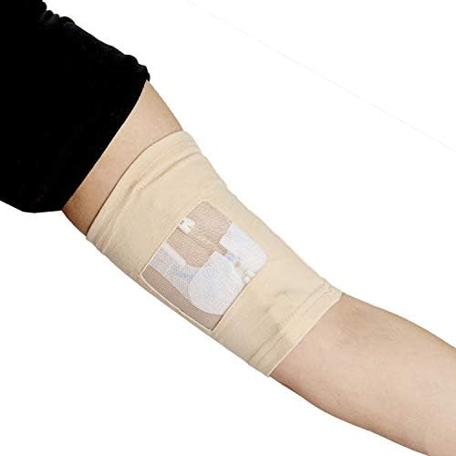 Care+Wear PICC Line Cover – Ultra-Grip PICC Line Sleeve for Upper or Lower Arm with Mesh Viewing Window, Provides Improved Comfort and Security for PICC Line Coverage