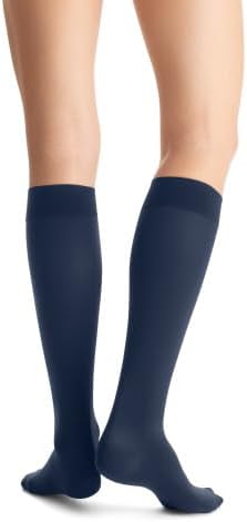 JOBST Opaque SoftFit 15-20 mmHg Closed Toe Knee High Compression Stocking, Midnighty Navy, Large