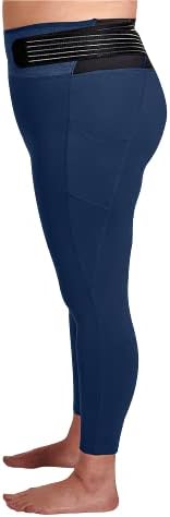 Tommie Copper Women’s Pro-Grade Lower Back Support Compression Leggings Capris with Pocket & Adjustable Straps