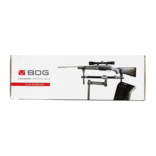 BOG ChairPod Hunting Rest with Maximum Shooting Stability, Tension Knobs, Tilting Frame, Adjustable Height, Swivel Chair, Hands-Free Use, and Comfortable Design for Hunting, Shooting, and Outdoors