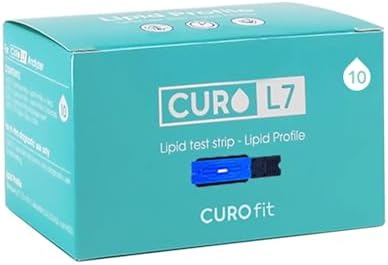 CURO L7 - Cholesterol Multi Test Strips : Included 10 Strips (Device in NOT Included) 10 Qty (TC, TG, HDL & LDL)