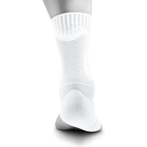 Bauerfeind Sports Achilles Support - Relieves the achilles tendon while running, jumping, and moving - All White, X-Small