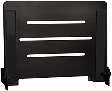 Seachrome 18 inch Silhouette Slimline Folding Wall Mount Shower Bench Seat, Matte Black Seat with Matte Black Frame
