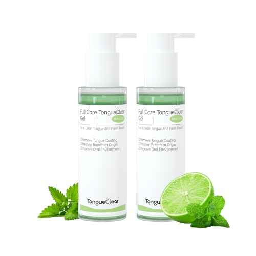 Tongue Cleaner Gel | Fresh Mint Tongue Cleaning Paste | Bad Breath and Halitosis | Mouth Odor Eliminator | Use with Tongue Brushes & Scrapers (2 Pack)¡¦