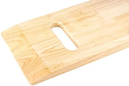 COW&COW 24" Wooden Transfer Board and 60" Belt Kit for Patient, Senior and Handicap Move Assist and Slide (24Inch)
