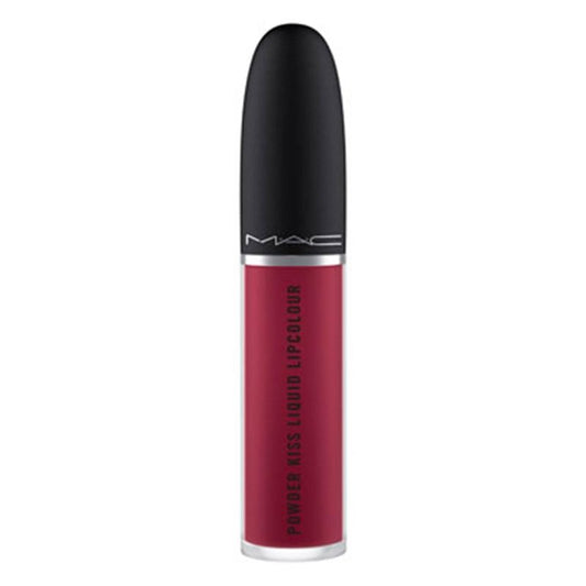 MAC Cosmetics Powder Kiss Liquid Lipcolour - 983 Burning Love (Deep intense berry) .17 oz / 5 ml