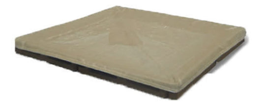 8' x 8' High-Density Plastic Sandbox with Custom Fitted Cover - Commercial Grade for Schools, Daycares, Churches & Home Use