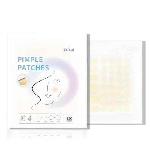 invisible pimple patches for face - acne patches, zit patches, Spot Stickers with Tea Tree and Salicylic Acid£¬4 Sizes (8mm, 10mm, 12mm & 14mm)£¬220 Count