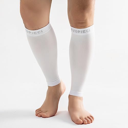 15-20mmHg 25 Pair Men and Women Wide Calf Sleeve Brace Compression Socks for Leg Support, Pain Relief