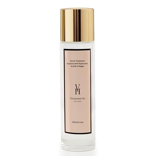 VivienneHu Facial Treatment Essence with Hyaluronic Acid & Collagen, Anti-Aging Essence Skincare to Reduce The Appearance of Fine Lines, Refines Texture, Improves Firmness & Dark Spots, 5.3Oz, 150g