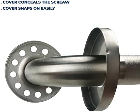 2 Pack 18 Inch Shower Grab Bars - Peened Textured Grip - Grab Bars for Showers, Bathtubs, Seniors, and Elderly