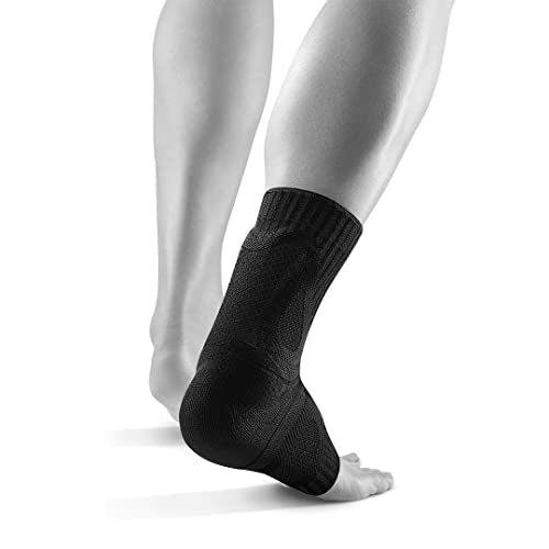 Bauerfeind Sports Achilles Support - Relieves the achilles tendon while running, jumping, and moving - All Black, X-Small