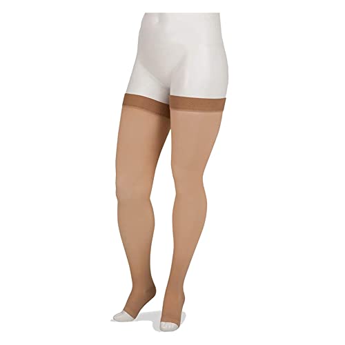 JUZO 20-30 mmHg, Basic, Thigh, OT, Silicone, Beige, Size: V (4411AGSB14-V)