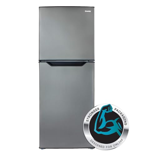 Danby DFF070B2BSLDB-6 7.0 cu. ft. Frost Free Top Mount Freezer in Black Stainless Steel