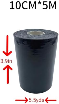 Body Stomach Compression Tape- Extra Wide Kaotic Magic Tape for Workout& Sweater Enhancer& Skin Protection (Black/10CM*5M) (2 Rolls)