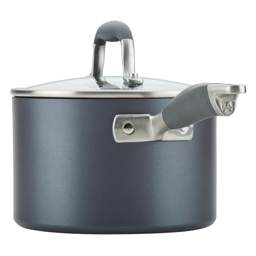 Anolon Advanced Home Hard Anodized Nonstick Cookware/Pots and Pans Set, 9 Piece - Moonstone