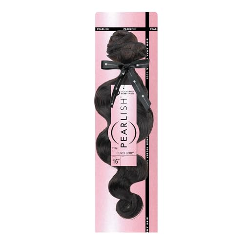 Sensationnel Pearlish bundle human hair - euro body deep pearl conditioned 15a soft remy beauty supply sew in or glue on bundles (22 Inch, NATURAL/BLACK)