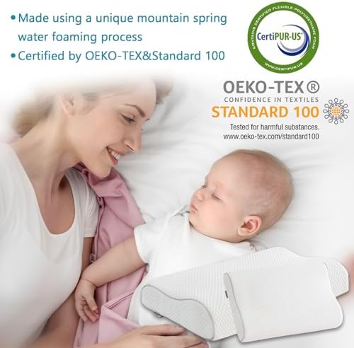 Memory Foam Pillows Cervical Pillow for Neck Pain Relief, Ergonomic Pillow for Shoulder Pain, Orthopedic Contour Pillow for Side Sleepers, Neck Support Pillows for Sleeping with Cooling Pillowcase