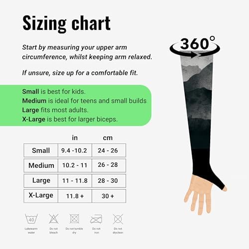 ONISSI Gaming Arm Sleeve for PC │Anti-Friction,Precision, Compression Gamer Sleeves for Mouse pad │Men or Women E-Sports Gift