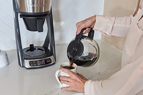 BUNN HB Heat N Brew Programmable Coffee Maker, 10 cup, Stainless Steel, 46500.0003