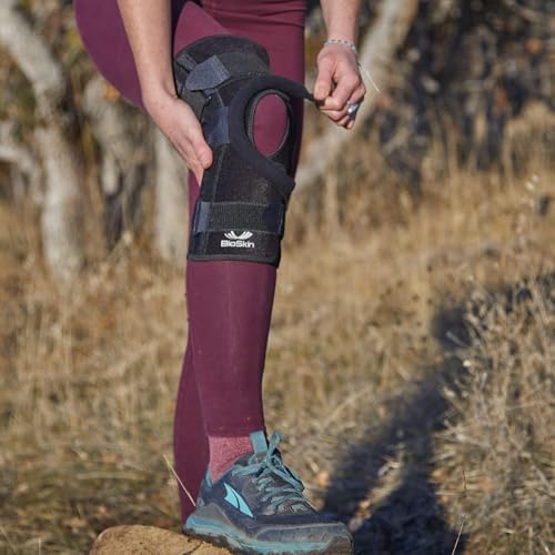 BioSkin Wraparound Patella Stabilizer Knee Brace for Patellofemoral Pain, Patella Tracking Disorders, Dislocation, and Subluxation, Left or Right Kneecap Tracking (S)