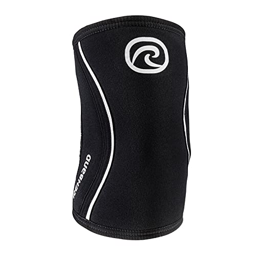 Rehband Elbow 5mm Compression Sleeve, Neoprene Elbow Sleeves for Weightlifting, Anatomical Design, Non-Slip & Close Fitting, Elbow Support Unisex, Colour:Black, Size:X-Large