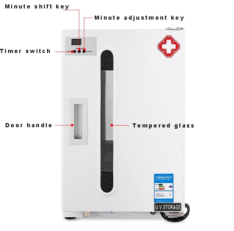 Digital U-V Autoclave not Steam Cabinet 27L with Timing Function Trays