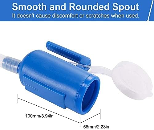 Urinals for Men, 2000ml Urine Bottle for Men, Male Portable Pee Bottle, Spill Proof Men's Potty Portable Urinal, 45.2" Long Tube with Lid for Camping Car Travel Bed Emergency Urination Device