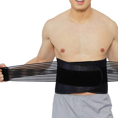 NeoTech Care Neoprene Back Brace for Optimal Support and Pain Relief - Adjustable Compression Belt for Lumbar Stability - Comfortable and Breathable Lower Back Support (Blue, Size 3XL)